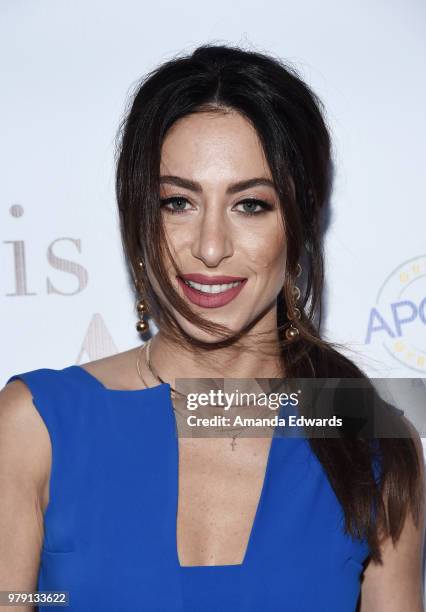 Stephanie Lewis arrives at Circle 8 Productions Season 2 Premiere of "This Is LA" at Yamashiro Hollywood on June 19, 2018 in Los Angeles, California.