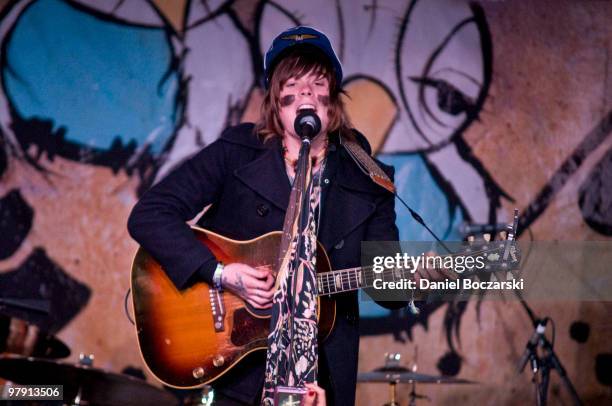 Christofer Drew Ingle of Never Shout Never performs at Alernative Press' Attack of the 100 Bands You Need To Know event during the fourth day of SXSW...