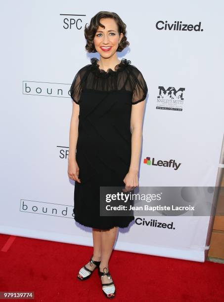 Kristen Schaal attends the Premiere Of Sony Pictures Classics' 'Boundaries' at American Cinematheque's Egyptian Theatre on June 19, 2018 in...