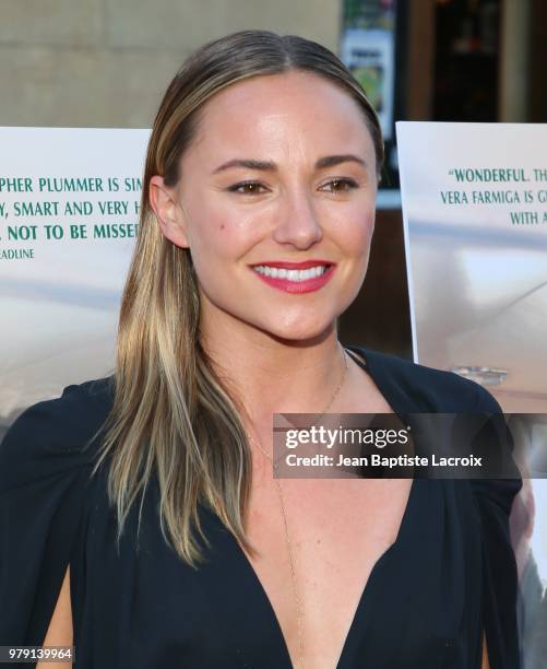 Briana Evigan attends the Premiere Of Sony Pictures Classics' 'Boundaries' at American Cinematheque's Egyptian Theatre on June 19, 2018 in Hollywood,...