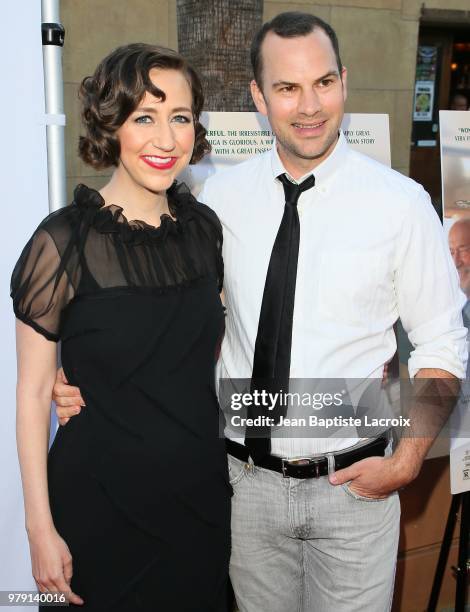 Kristen Schaal and husband Rick Blomquist attend the Premiere Of Sony Pictures Classics' 'Boundaries' at American Cinematheque's Egyptian Theatre on...