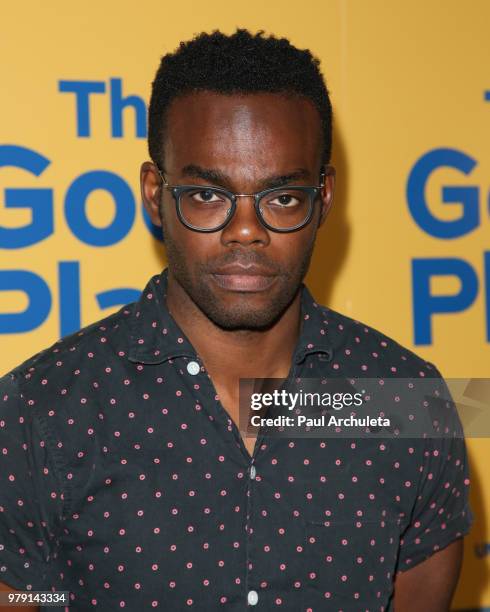 Actor William Jackson Harper attends the FYC screening of Universal Television's "The Good Place" at UCB Sunset Theater on June 19, 2018 in Los...