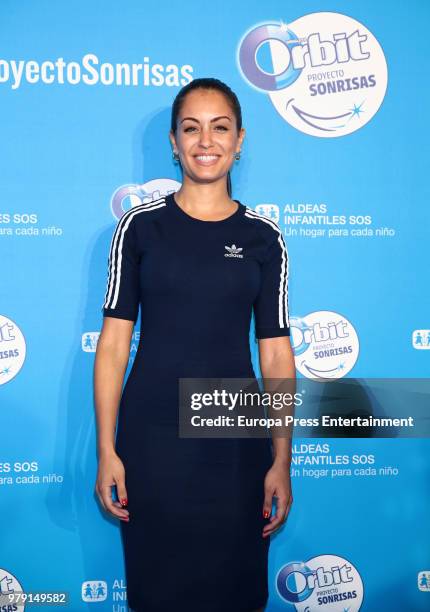 Hiba Abouk attends the charity event Proyecto Sonrisas by Orbit and Aldeas Infantiles SOS on June 19, 2018 in Madrid, Spain.
