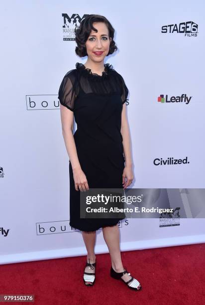 Actress Kristen Schaal attends the premiere of Sony Pictures Classics' "Boundries" at American Cinematheque's Egyptian Theatre on June 19, 2018 in...