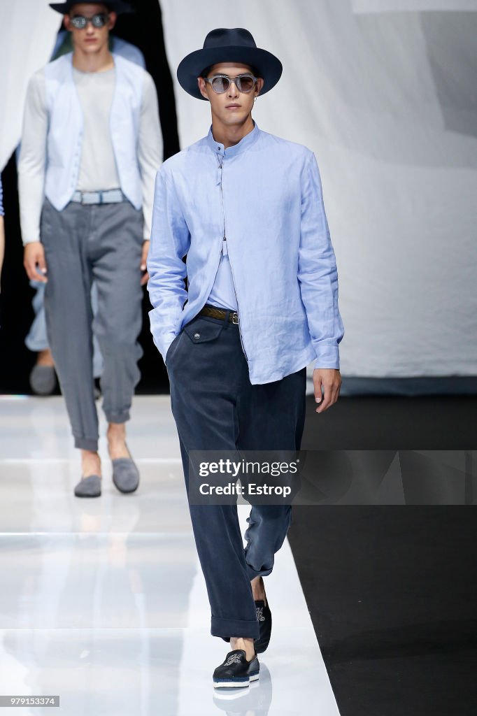 Giorgio Armani - Runway - Milan Men's Fashion Week Spring/Summer 2019