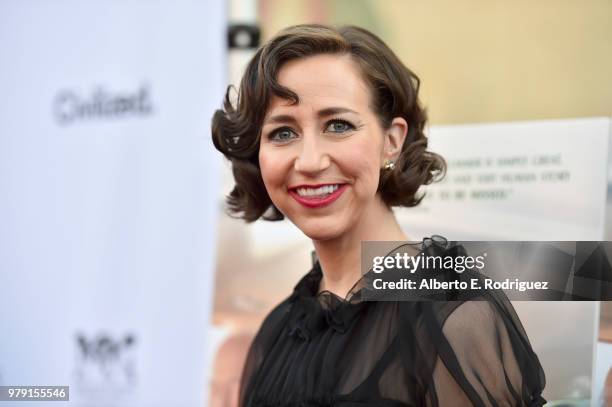 Actress Kristen Schaal attends the premiere of Sony Pictures Classics' "Boundries" at American Cinematheque's Egyptian Theatre on June 19, 2018 in...