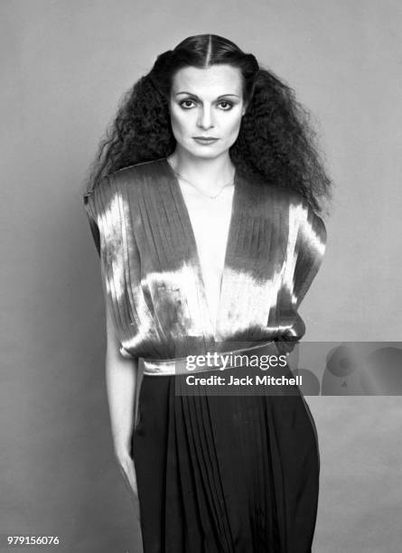 Fashion designer Norma Kamali photographed in 1977.
