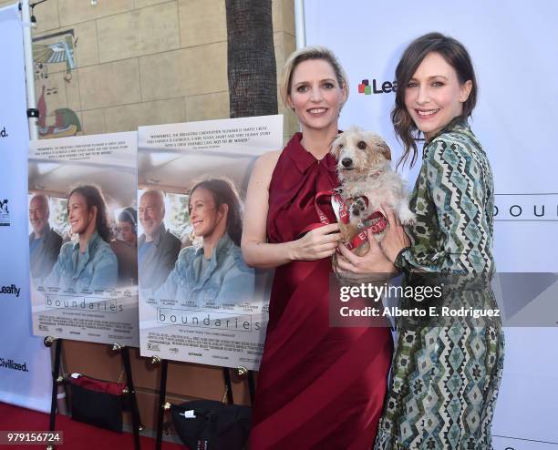 Writer/director Shana Feste and actress Vera Farmiga attend the premiere of Sony Pictures Classics' "Boundries" at American Cinematheque's Egyptian...