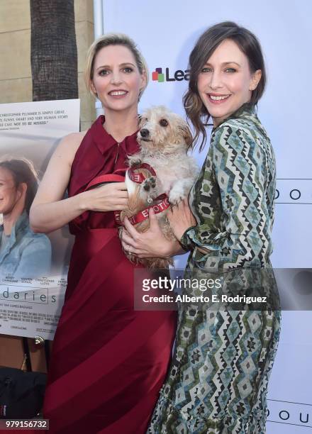 Writer/director Shana Feste and actress Vera Farmiga attend the premiere of Sony Pictures Classics' "Boundries" at American Cinematheque's Egyptian...