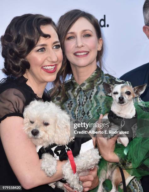 Actors Kristen Schaal and Vera Farmiga attend the premiere of Sony Pictures Classics' "Boundries" at American Cinematheque's Egyptian Theatre on June...