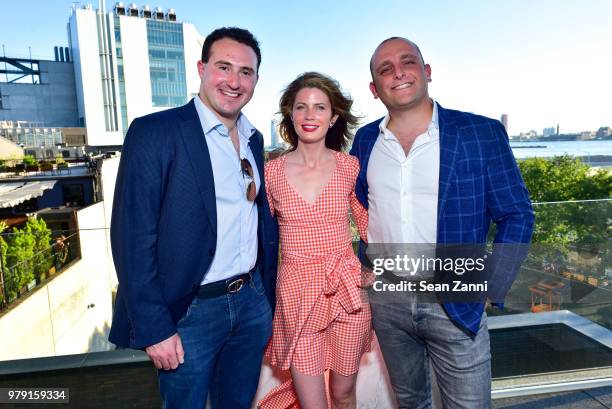 Tyler Tananbaum, Victoria Stockman and David Rothschild attend American Friends Of The Israel Museum Celebrate Summer 2018 at The High Line Room -...