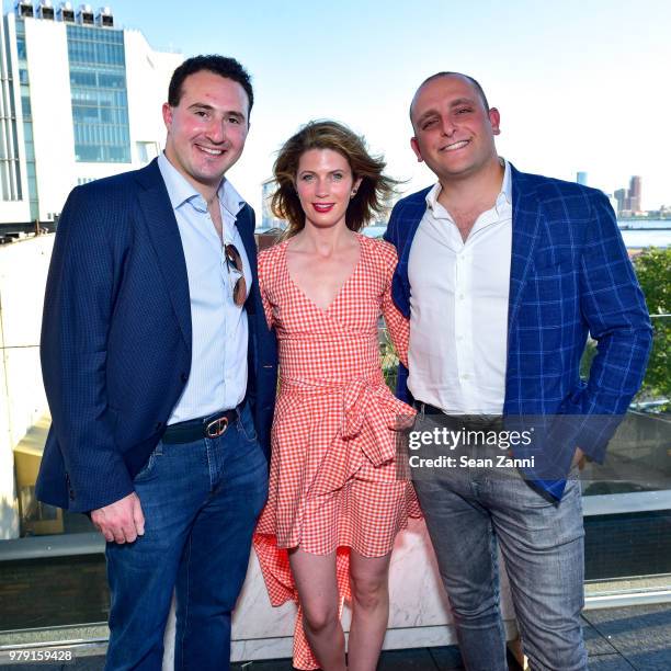 Tyler Tananbaum, Victoria Stockman and David Rothschild attend American Friends Of The Israel Museum Celebrate Summer 2018 at The High Line Room -...