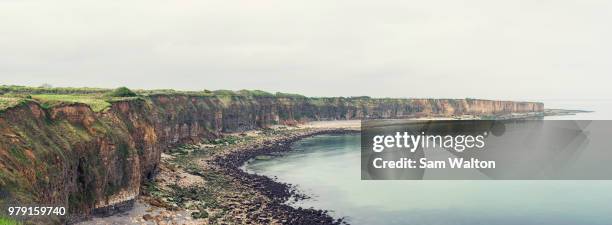 cliffs of normandy - sam walton stock pictures, royalty-free photos & images