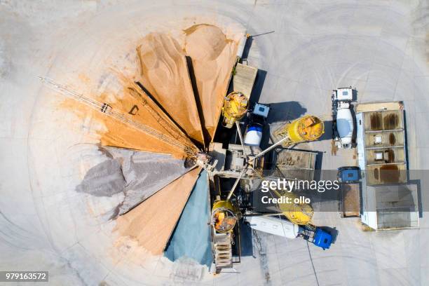 gravel and sand open pit mining - mining natural resources stock pictures, royalty-free photos & images