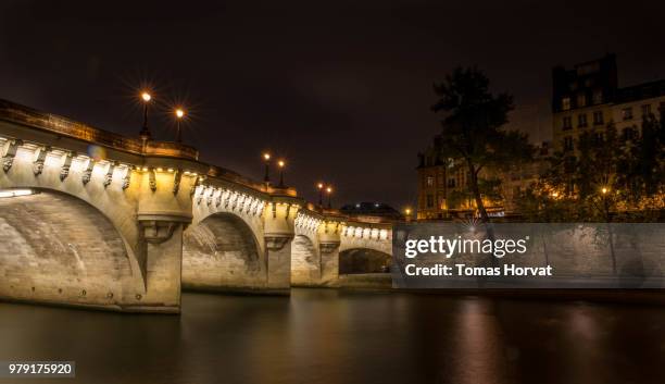 paris notre dame pont neuf - neuf stock pictures, royalty-free photos & images