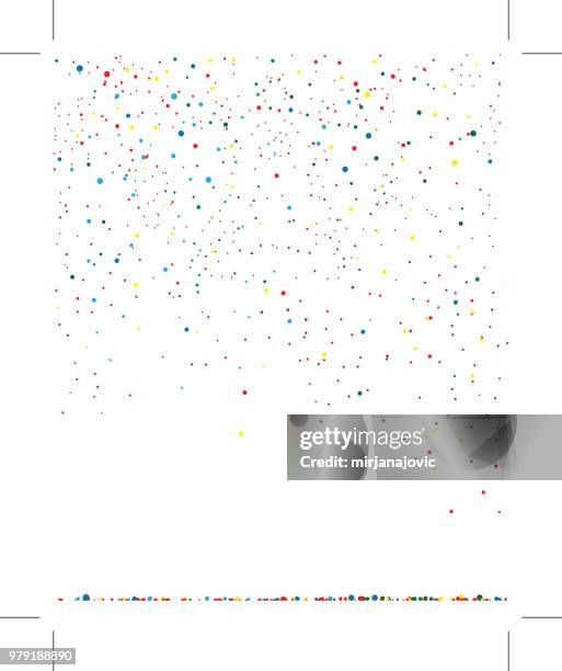 pattern with colorful circles - soft focus stock illustrations