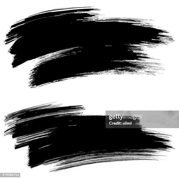 illustrazioni stock, clip art, cartoni animati e icone di tendenza di dipingi sfondi grunge, pennellate - pennello