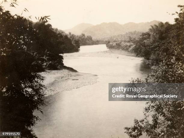 View from Grant's level of the Rio Grande near Port Antonio, Jamaica, 1920.