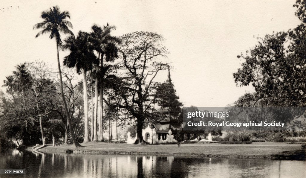 Pagoda in Eden Gardens at Calcutta
