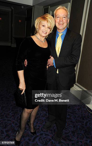 Elaine Page and Nicholas Grace attend The Laurence Olivier Awards, at the Grosvenor House Hotel on March 21, 2010 in London, England.