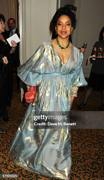 Phylicia Rashad attends The Laurence Olivier Awards, at the Grosvenor House Hotel on March 21, 2010 in London, England.