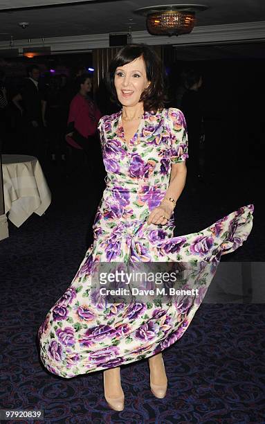 Arlene Phillips attends The Laurence Olivier Awards, at the Grosvenor House Hotel on March 21, 2010 in London, England.