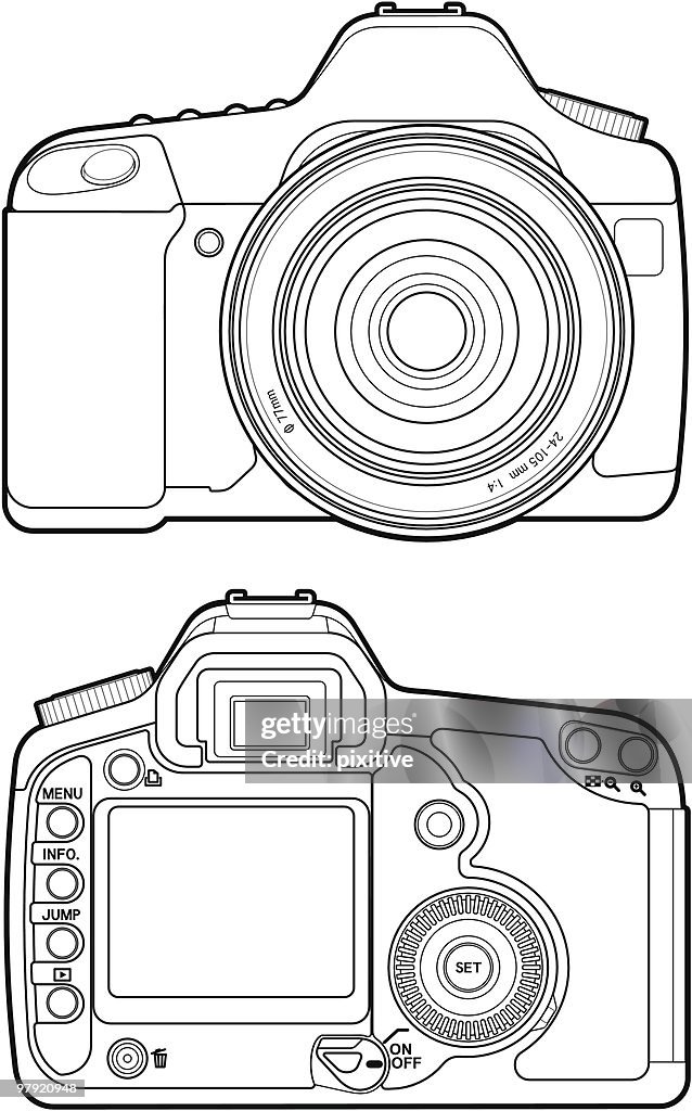 Shape Outlined Camera Camera Outline High-Res Vector Graphic - Getty Images