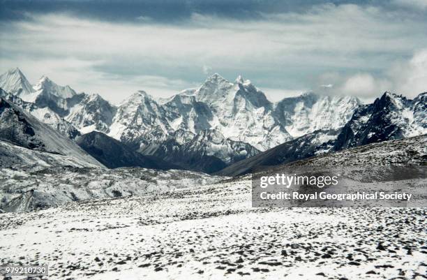 [Khumbu Glacier], Nepal, March 1953. Mount Everest Expedition 1953.