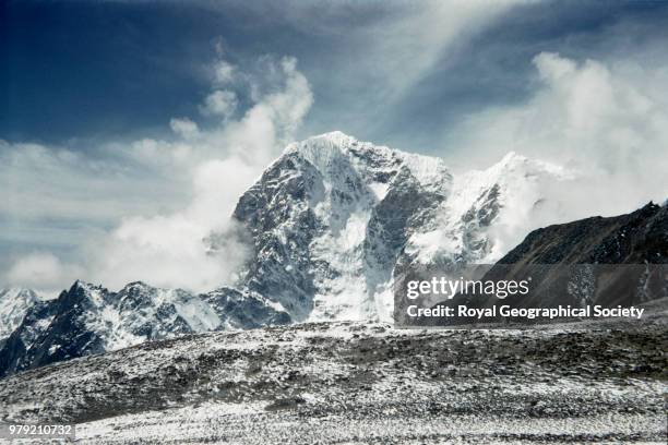 [Khumbu Glacier], Nepal, March 1953. Mount Everest Expedition 1953.