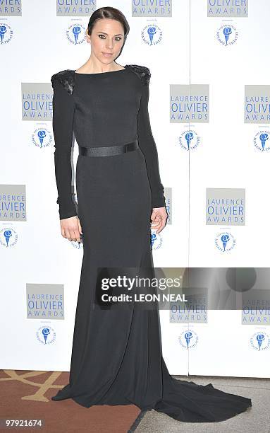 British actress and former music band singer of Spice Girl Mel C arrives at the Dorchester Hotel in central London ahead of the Laurence Olivier...