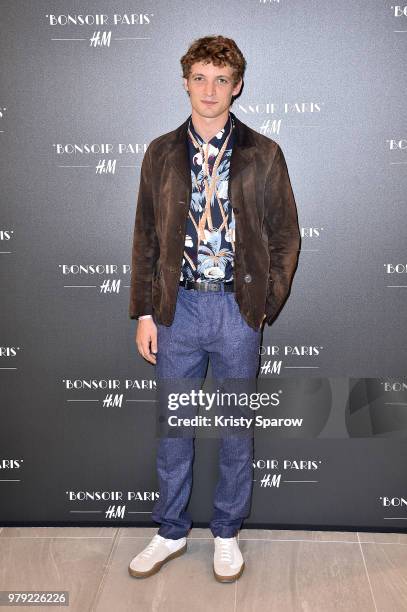 Niels Schneider attends the H&M Flagship Opening Party as part of Paris Fashion Week on June 19, 2018 in Paris, France.