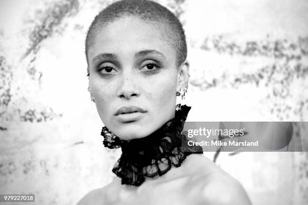 Adwoa Aboah attends The Serpentine Summer Party at The Serpentine Gallery on June 19, 2018 in London, England.