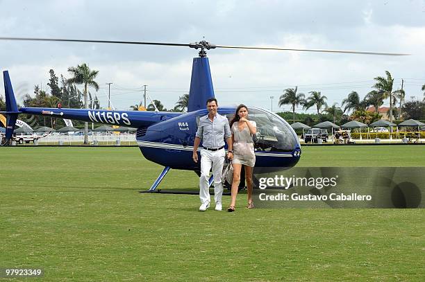 Jeffrey Donovan and Michelle Woods attend the Piaget Gold Cup at the Palm Beach International Polo Club on March 21, 2010 in Wellington, Florida.