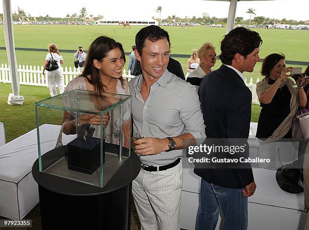 Jeffrey Donovan and Michelle Woods attend the Piaget Gold Cup at the Palm Beach International Polo Club on March 21, 2010 in Wellington, Florida.