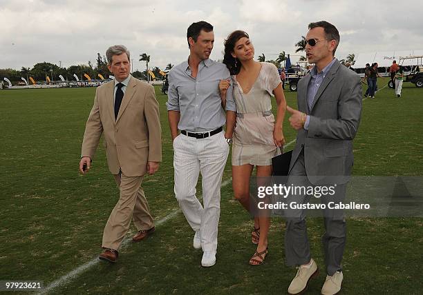 Larry Boland, Jeffrey Donovan, Michelle Woods and Jim Kloiber attend the Piaget Gold Cup at the Palm Beach International Polo Club on March 21, 2010...