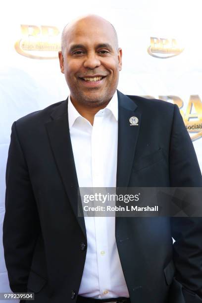 Honoree John Acosta attends the Black Business Association's "Salute To Black Music" at California African American Museum on June 19, 2018 in Los...