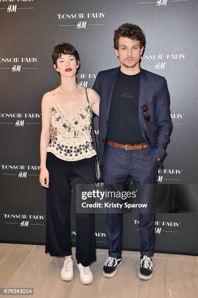 Dorca Coppin and Roberto Calvet attend the H&M Flagship Opening Party as part of Paris Fashion Week on June 19, 2018 in Paris, France.