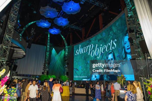 General view of atmosphere during an after party for an advance screening of the HBO series 'Sharp Objects' at MoPOP on June 19, 2018 in Seattle,...