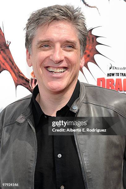 Actor Craig Ferguson arrives at the premiere of Dreamworks Animation's "How To Train Your Dragon" on March 21, 2010 at Gibson Amphitheatre in...