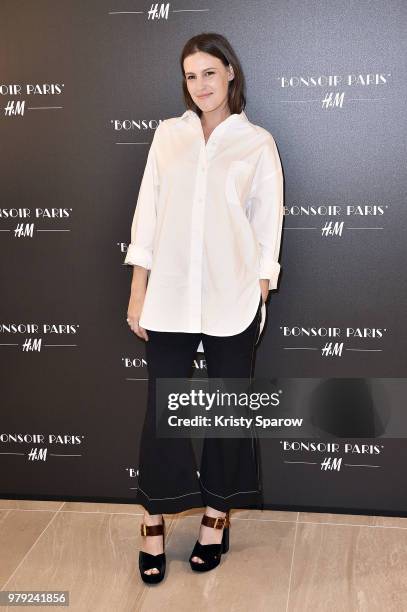 Juliette Maillot attends the H&M Flagship Opening Party as part of Paris Fashion Week on June 19, 2018 in Paris, France.