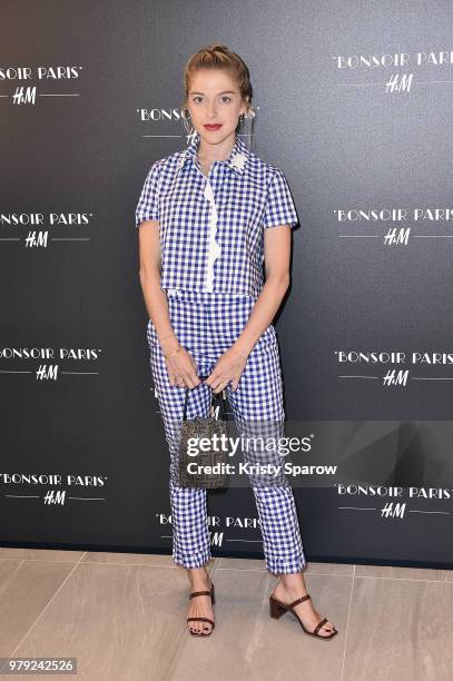 Victoria Monfort attends the H&M Flagship Opening Party as part of Paris Fashion Week on June 19, 2018 in Paris, France.