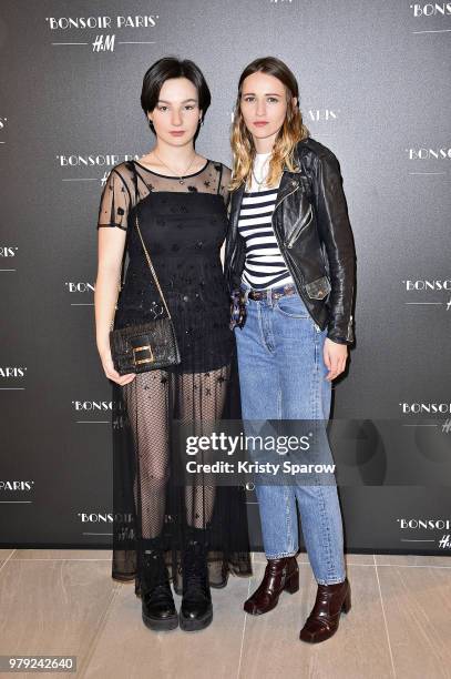 Christa Theret attends the H&M Flagship Opening Party as part of Paris Fashion Week on June 19, 2018 in Paris, France.