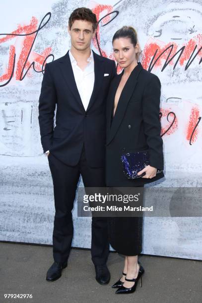 Max Irons and Sophie Pera attend The Serpentine Summer Party at The Serpentine Gallery on June 19, 2018 in London, England.