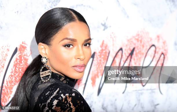 Ciara attends The Serpentine Summer Party at The Serpentine Gallery on June 19, 2018 in London, England.