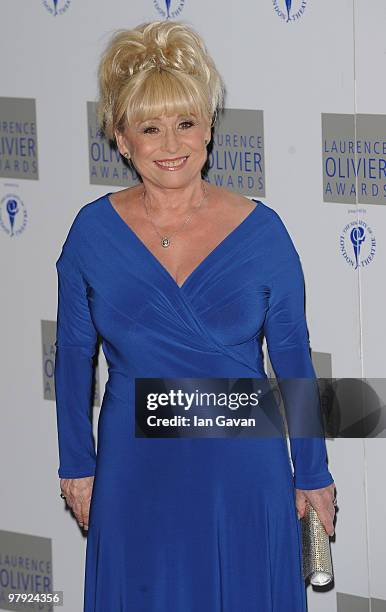 Barbara Windsor attends the Laurence Olivier Awards at The Grosvenor House Hotel, on March 21, 2010 in London, England.