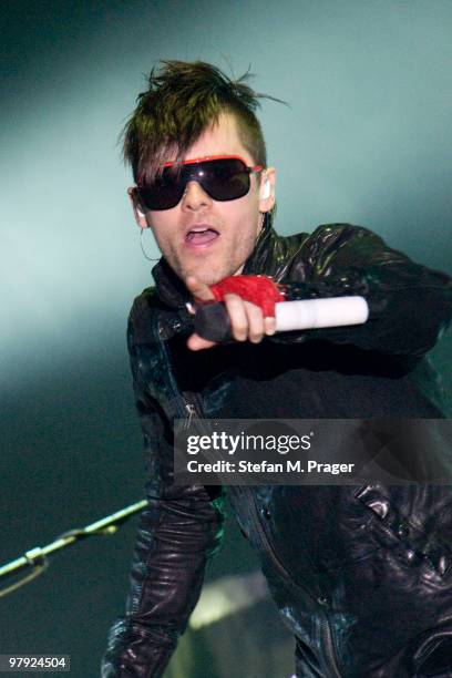 Jared Leto of 30 Seconds To Mars performs at Zenith on March 21, 2010 in Munich, Germany.