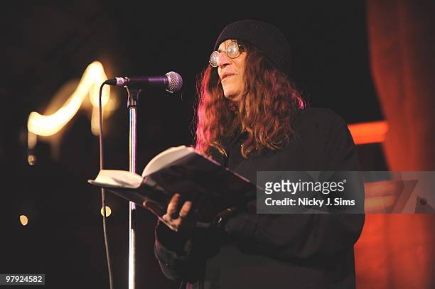Patti Smith performs at the Union Chapel on March 21, 2010 in London, England.