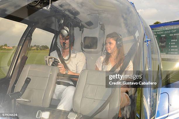 Jeffrey Donovan and Michelle Woods attend the Piaget Gold Cup at the Palm Beach International Polo Club on March 21, 2010 in Wellington, Florida.