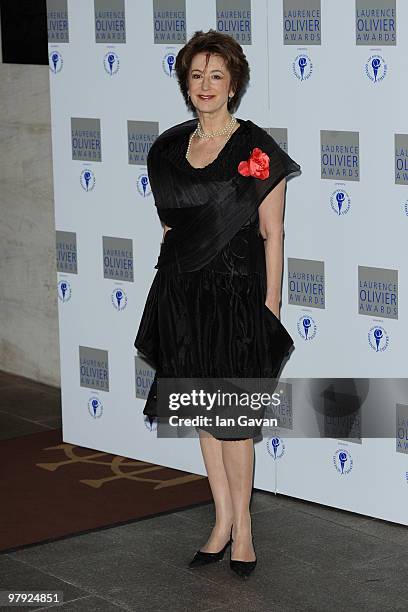 Maureen Lipman attends the Laurence Olivier Awards at The Grosvenor House Hotel, on March 21, 2010 in London, England.