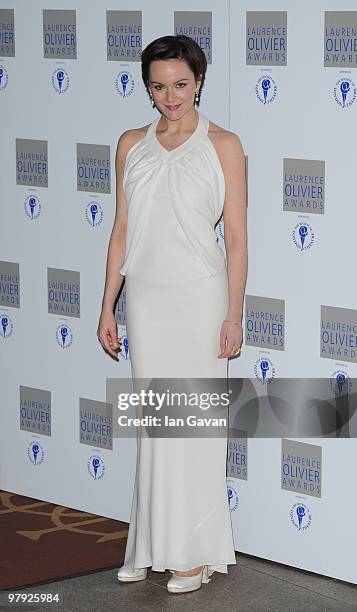 Racheal Stirling attends the Laurence Olivier Awards at The Grosvenor House Hotel, on March 21, 2010 in London, England.